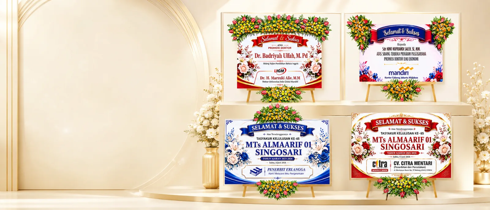 Papan Bunga Wisuda Malang